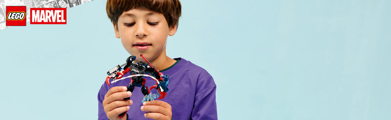 LEGO 76337 Miles Morales Mech vs. Spider-Man 2099 Produktbild