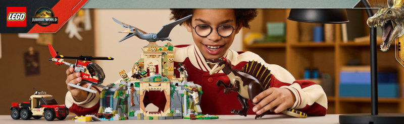 LEGO 76976 Jurassic World Spinosaurier und Quetzalcoatlus Produktbild