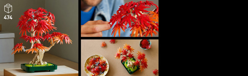 LEGO 10348 Bonsai-Baum Seitenansicht