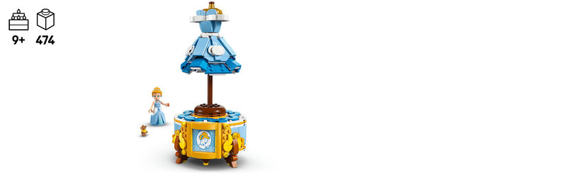 LEGO 43266 Cinderellas Kleid Seitenansicht