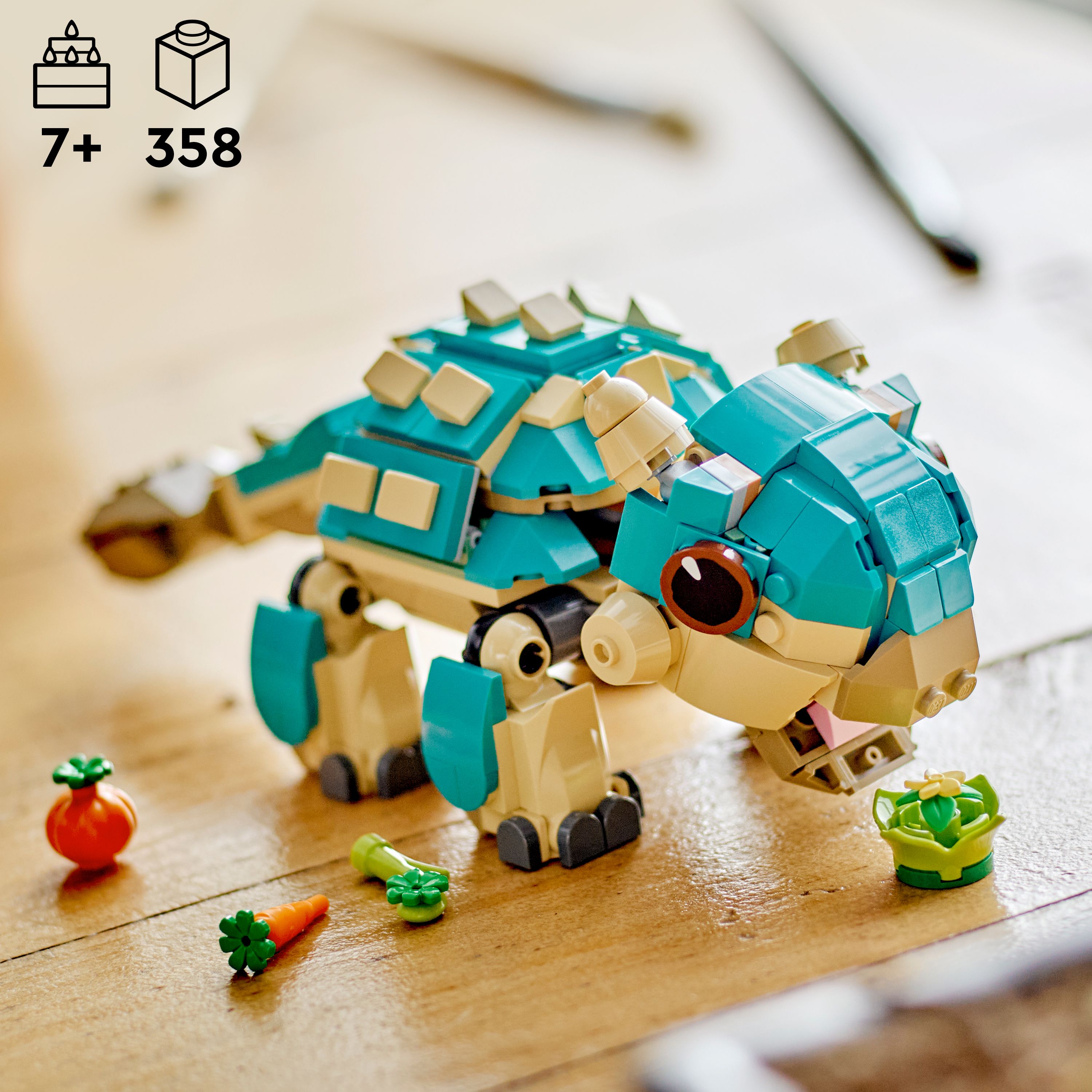 Конструктор Лего Динозавр Малятко Бампі анкілозавр Lego Jurassic World 76962