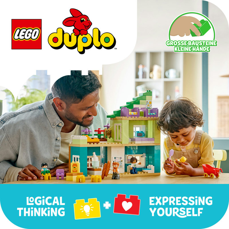 LEGO 10470 DUPLO Familienhaus Detailansicht mit Einrichtung