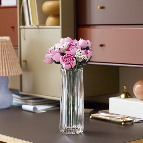 LEGO 10374 Rosa Rosenstrauß dekorativ in einer Vase