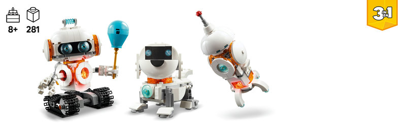 LEGO 31164 Weltraum-Roboter Detailansicht mit beweglichen Gelenken