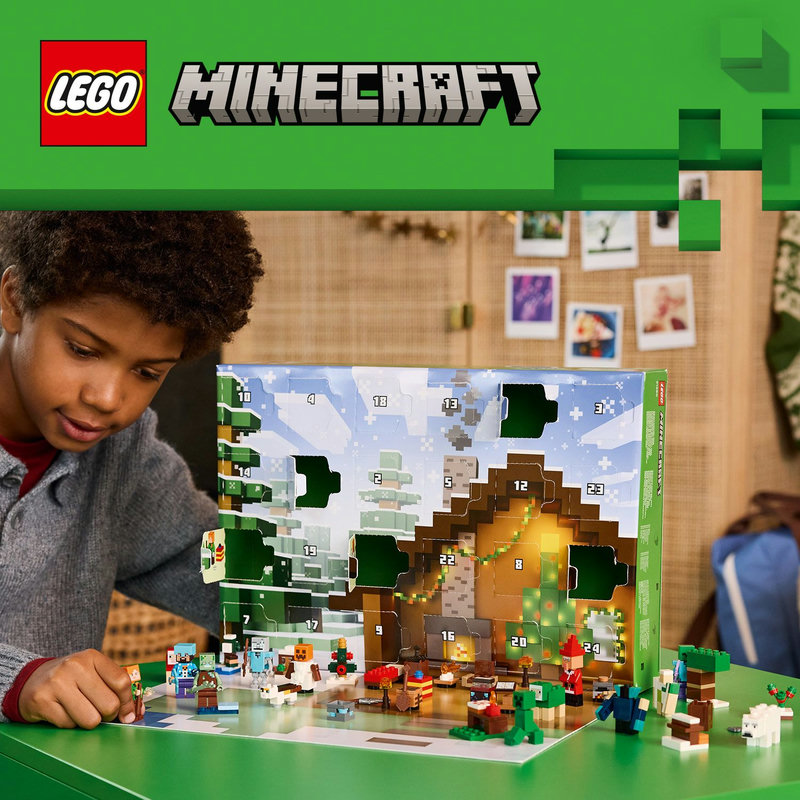 Advent calendar with LEGO® Minecraft® toys