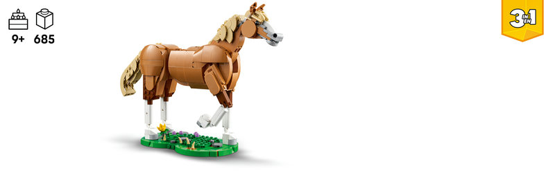 LEGO-Set 31166 Bär Alternativmodell an einem kleinen Wasserfall