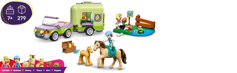 LEGO 42695 Pferd und Fohlen beim Ausflug