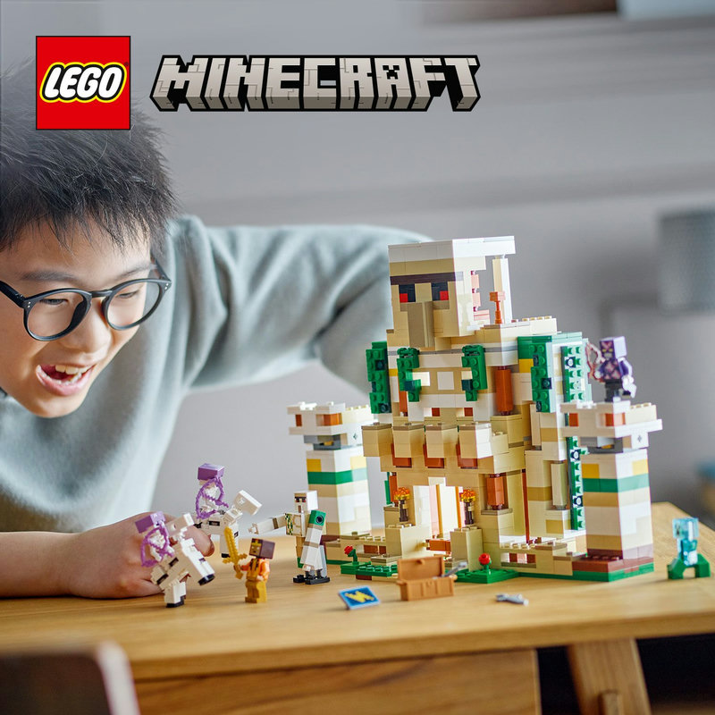 De ultieme LEGO® Minecraft® golemspeelset