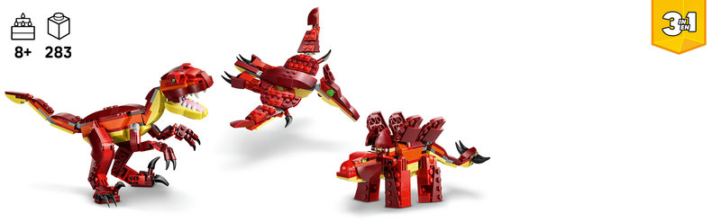LEGO 31379 Stegosaurus-Modell mit markanten Rückenplatten und beweglichem Schwanz