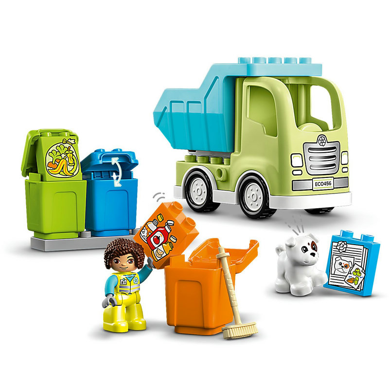 Lego Duplo Town Recycling Truck Toddler Building Toy Set 10987 : Target