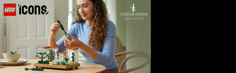 LEGO 10359 Icons Springbrunnengarten Produktbild