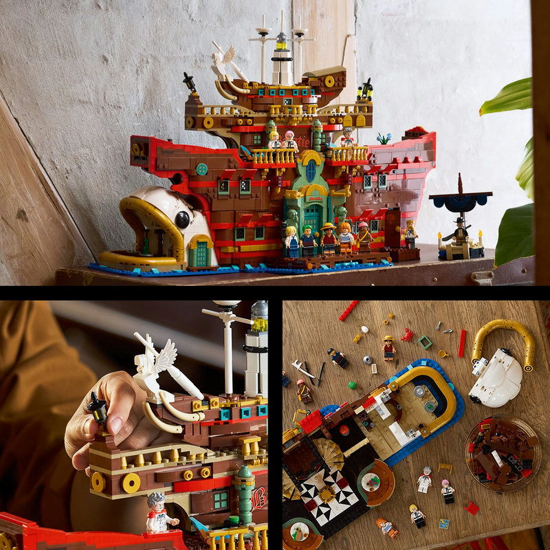 Detailed interior with rooms and minifigures
