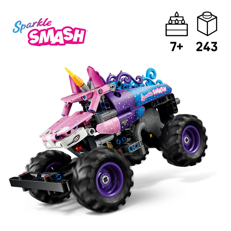 LEGO 42220 Monster Jam Sparkle Smash Seitenansicht
