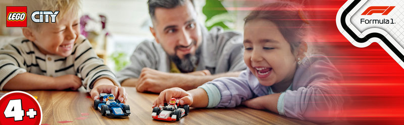 LEGO 60464 F1® Williams Racing und Haas F1® Rennautos - Gesamtansicht