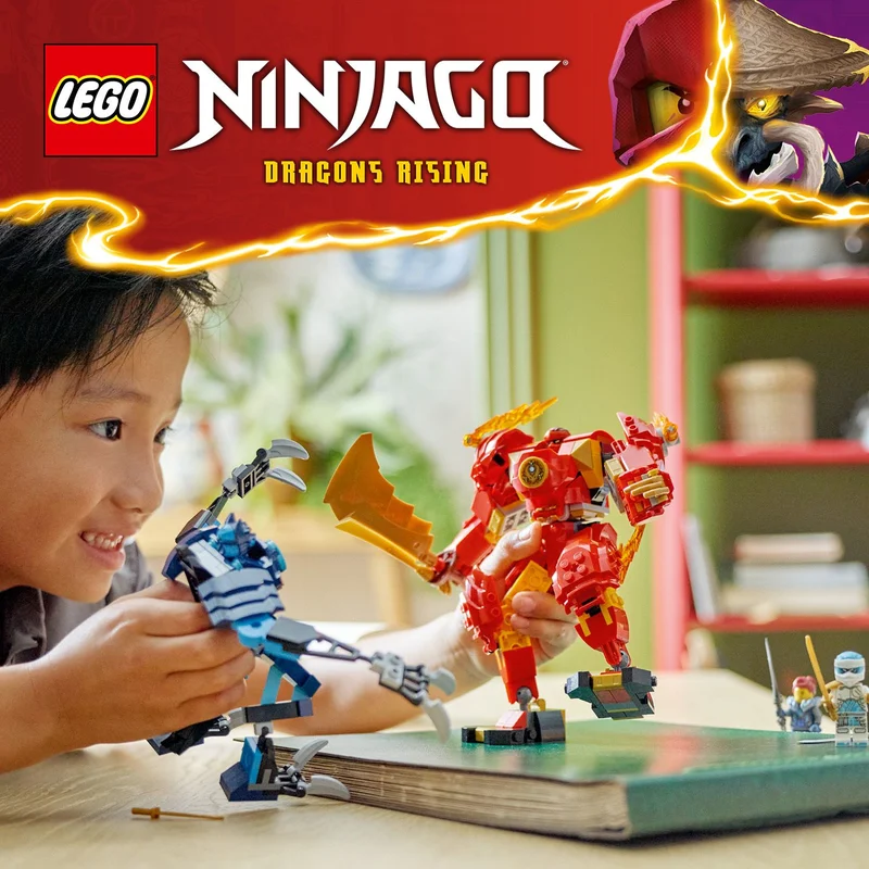 Lenyűgöző, személyre szabható NINJAGO® robot játékkészlet