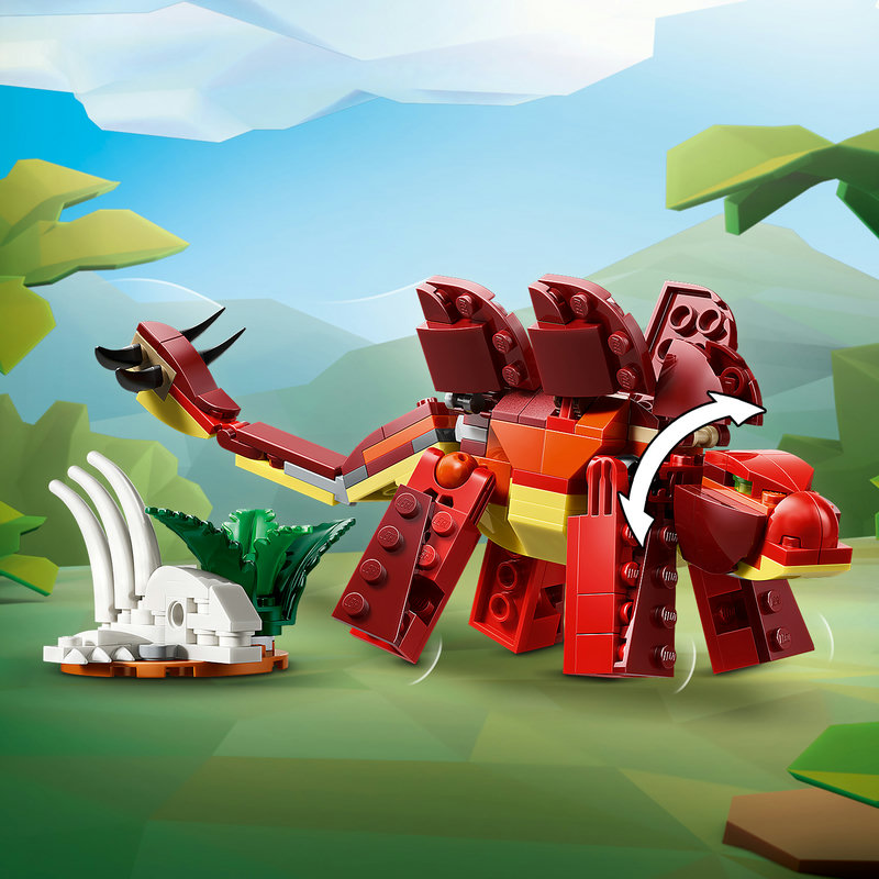 LEGO 31379 Alternativmodell — Stegosaurus im Detail mit Urzeitlandschaft