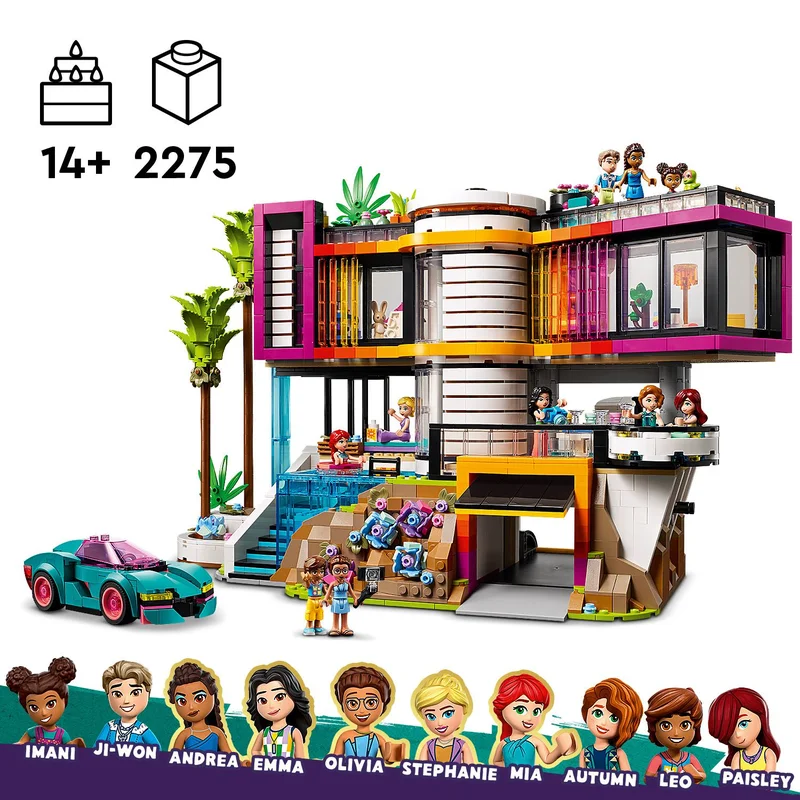 Obiteljska kuća na četiri razine u LEGO® kompletu