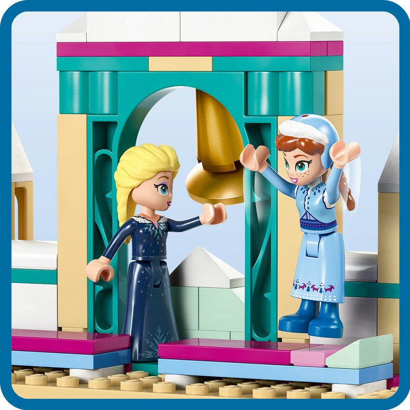 LEGO 43265 Kind spielt mit dem Arendelle Schloss