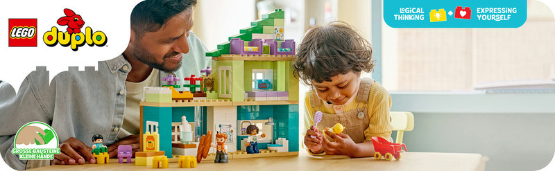 LEGO 10470 DUPLO Modernes Familienhaus 3-in-1 Produktbild