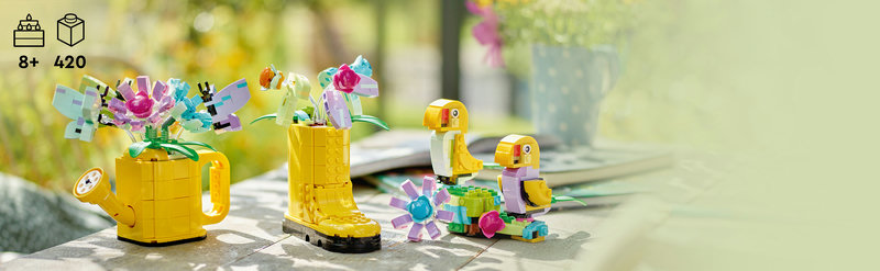 LEGO-Set 31149 Regenstiefel Alternativmodell mit Blumen