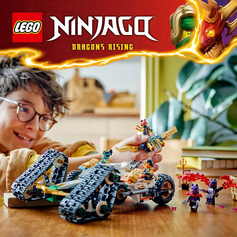 Komplet s vozilom 4-u-1 iz serije LEGO® NINJAGO®