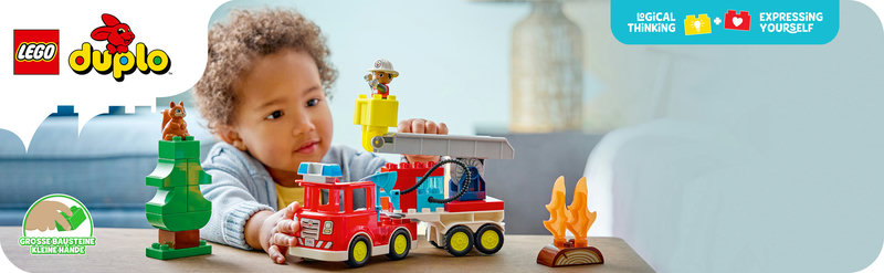 LEGO 10473 DUPLO Löschauto mit Schlauch und Feuerwehrmann Produktbild
