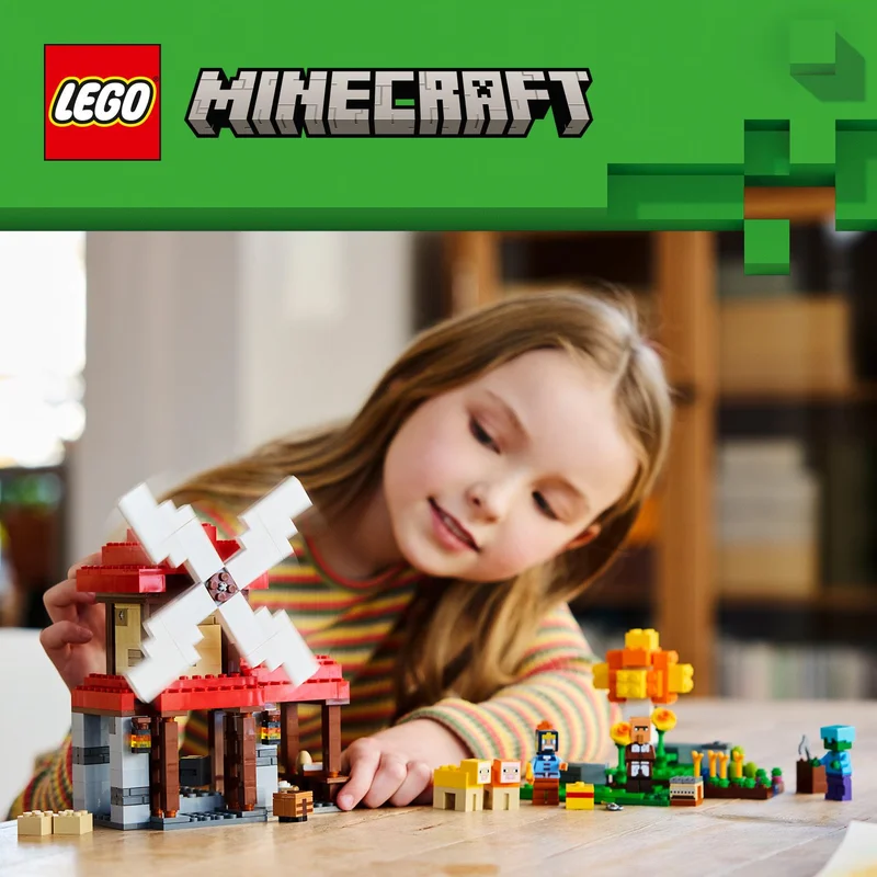 LEGO® Minecraft® farma s radnom vjetrenjačom