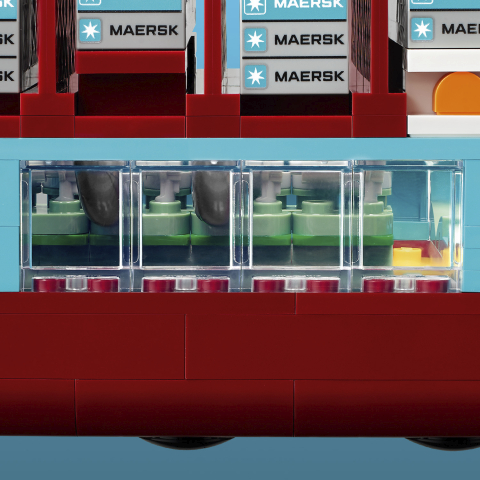 Transparante ramen in de machinekamer