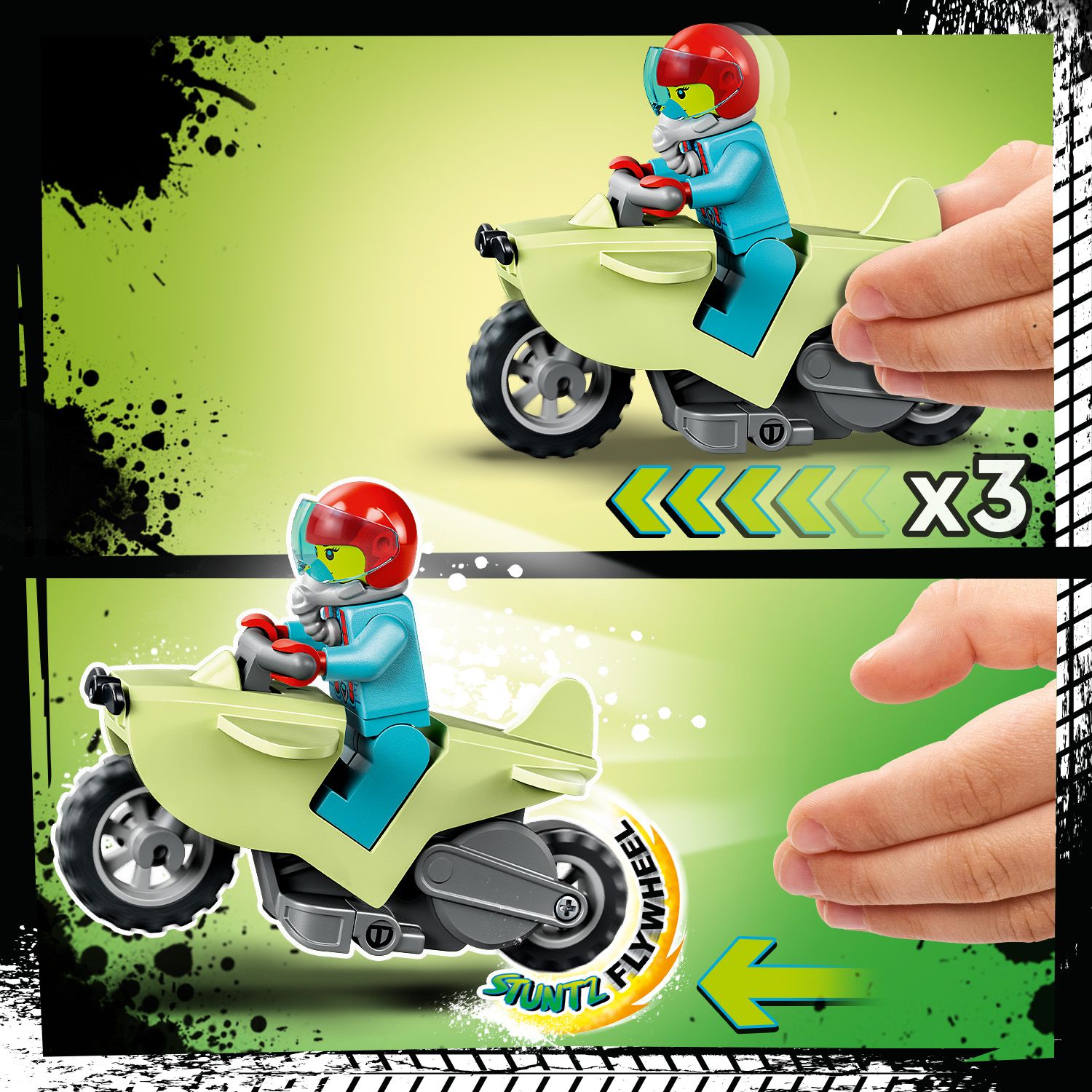 Smagračiu varomas motociklas