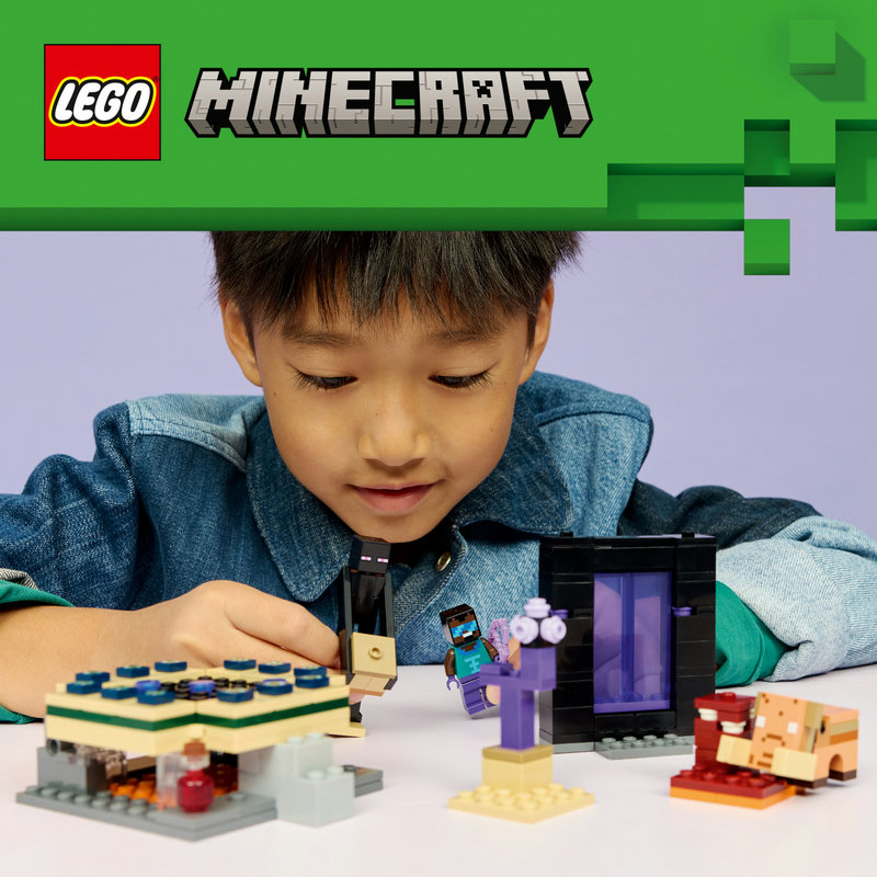 LEGO 21584 Nether-Portal und Endportal Detailansicht
