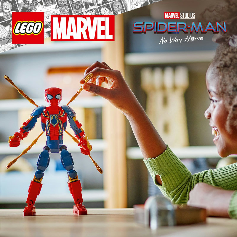Verstelbare Iron Spider-Man bouwbare figuur
