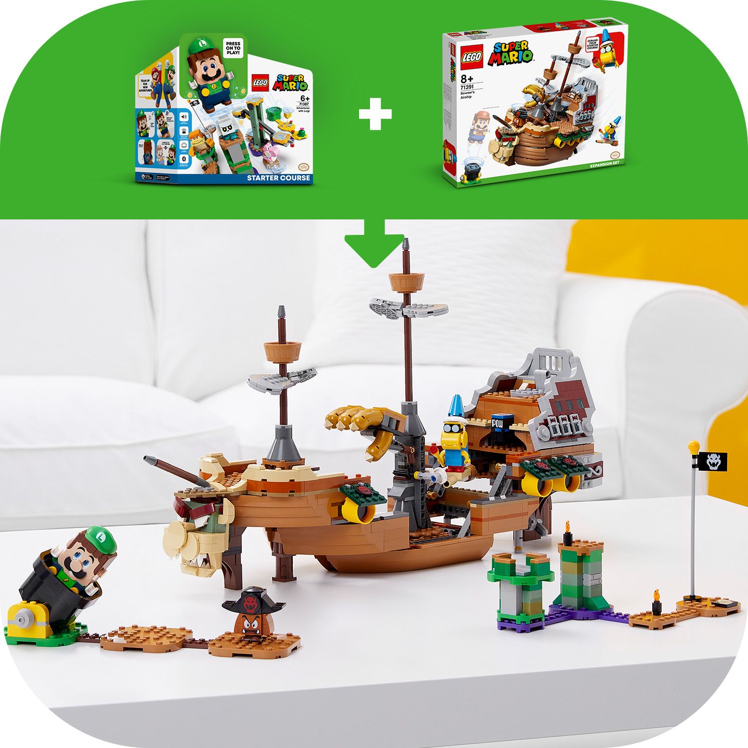 Dera su kitais LEGO® Super Mario™ rinkiniais