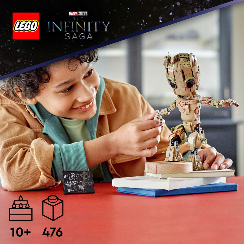 Play-and-display Groot – with cool moves!