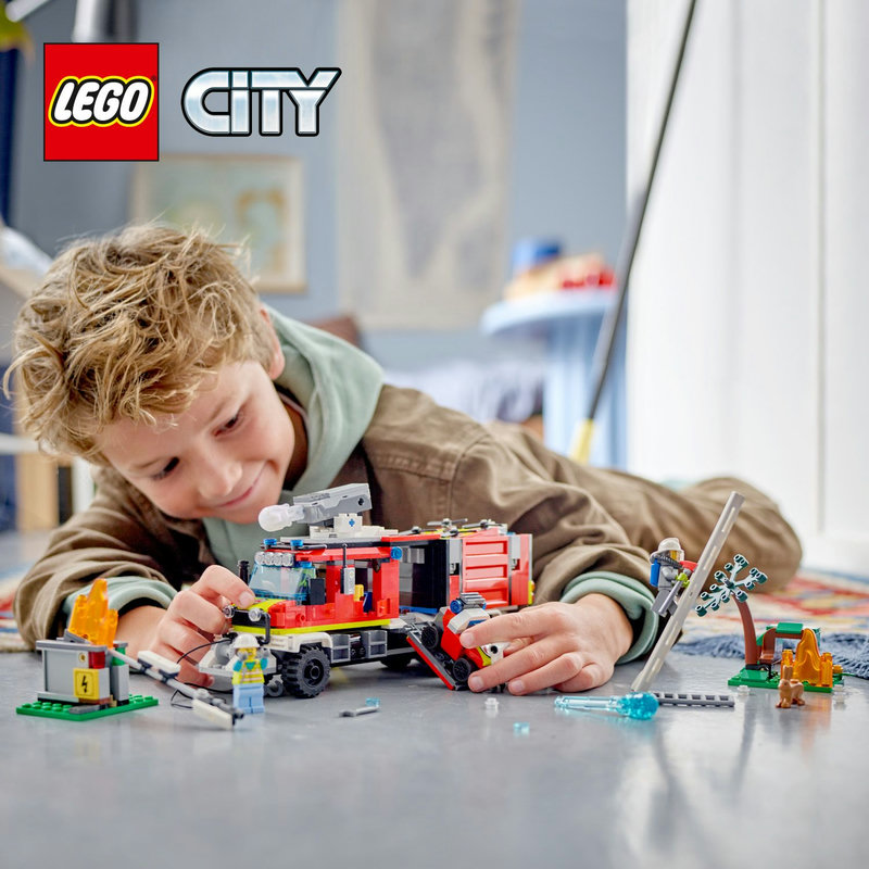 Augstākās kvalitātes LEGO® City ugunsdzēsēju rotaļlieta