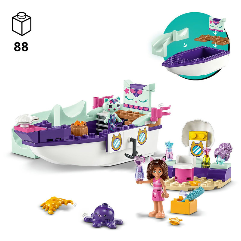 LEGO® Gabby's Dollhouse Gabby and Siren's Boat and