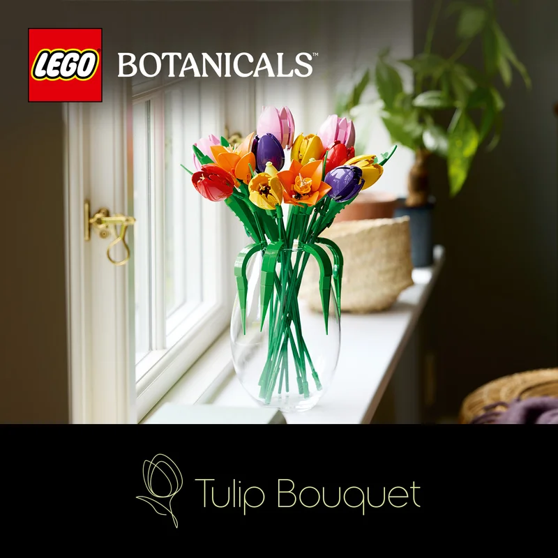 Építs gyönyörű LEGO® tulipánokat!
