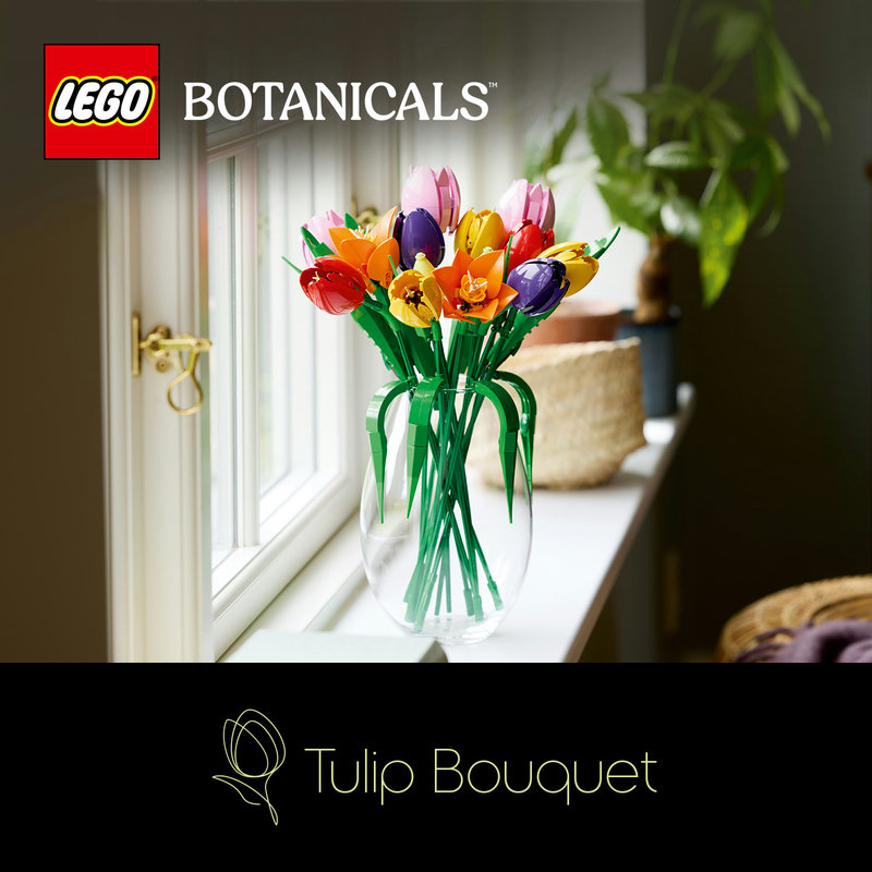 Create gorgeous LEGO® tulips
