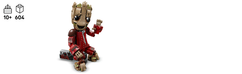 LEGO 76341 Groot Seitenansicht im Ravager-Outfit