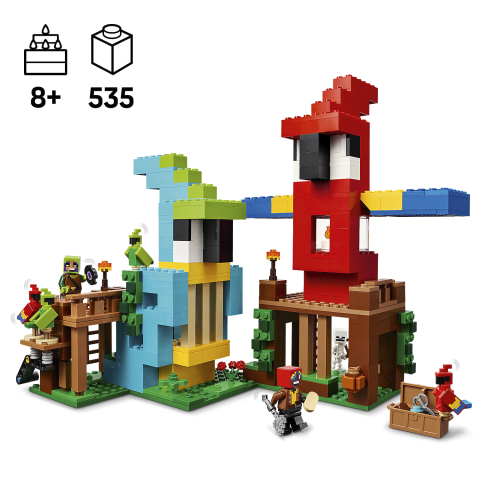 Feature-packed parrot figures