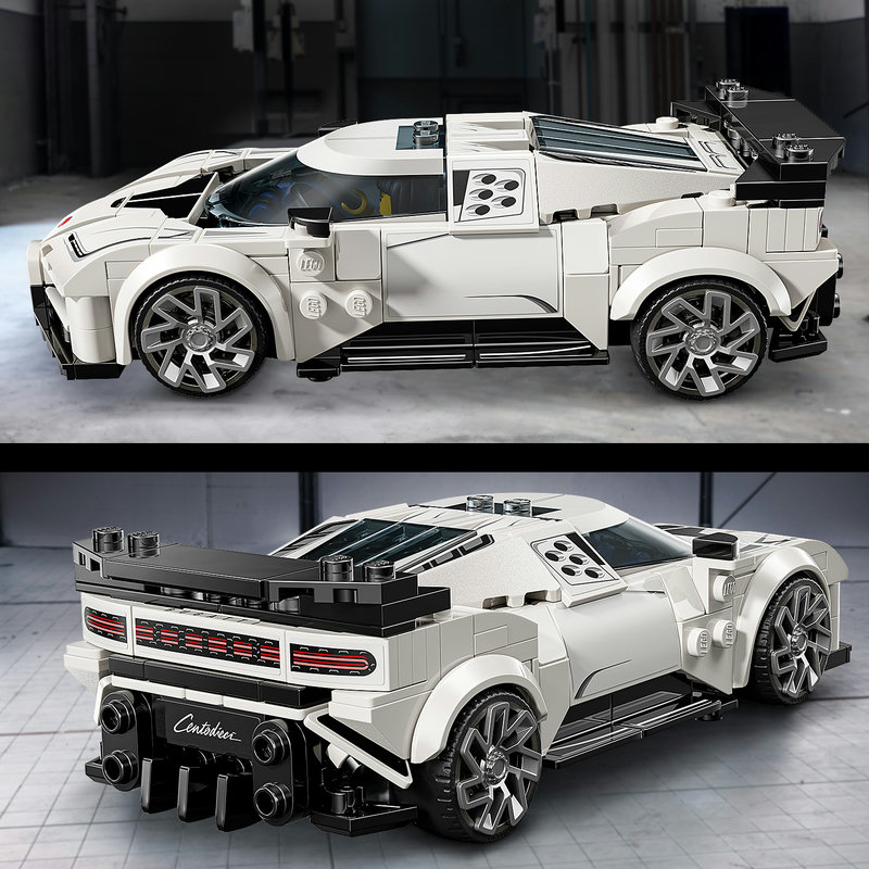 LEGO 77240 Bugatti Centodieci im Spieleinsatz