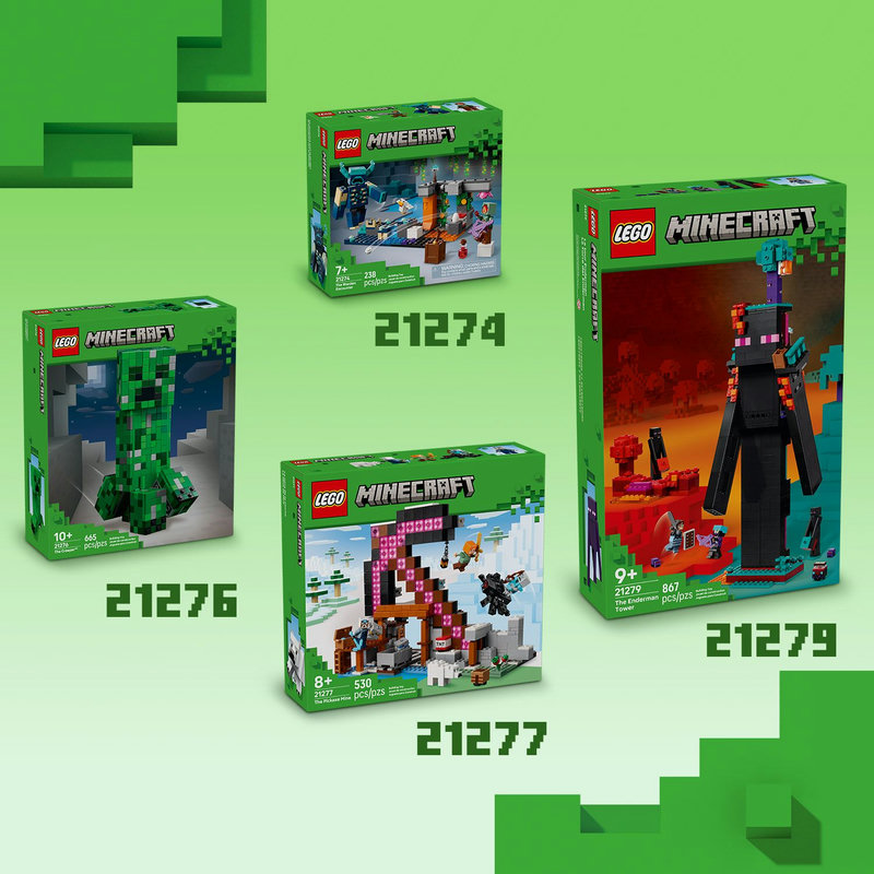 Még több vidám LEGO® Minecraft® élmény