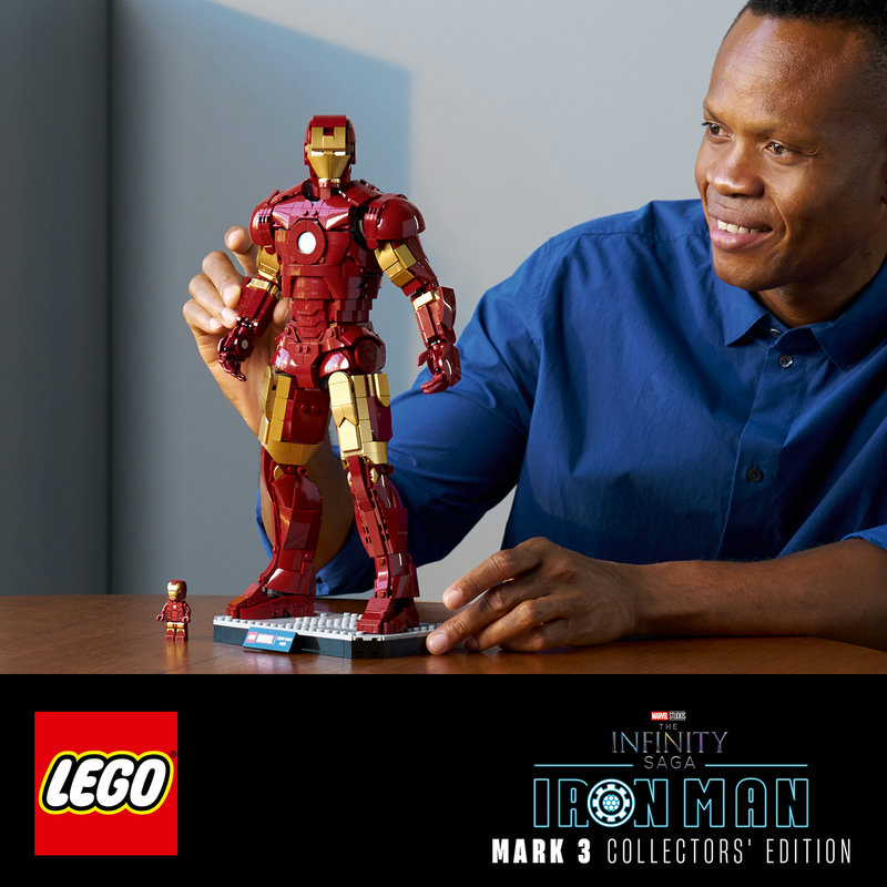 LEGO 76344 Iron Man Mark 3 Detailansicht der Rüstung