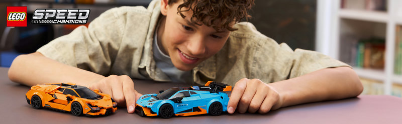 LEGO 77238 Speed Champions Lamborghini Revuelto und Huracán STO Produktbild