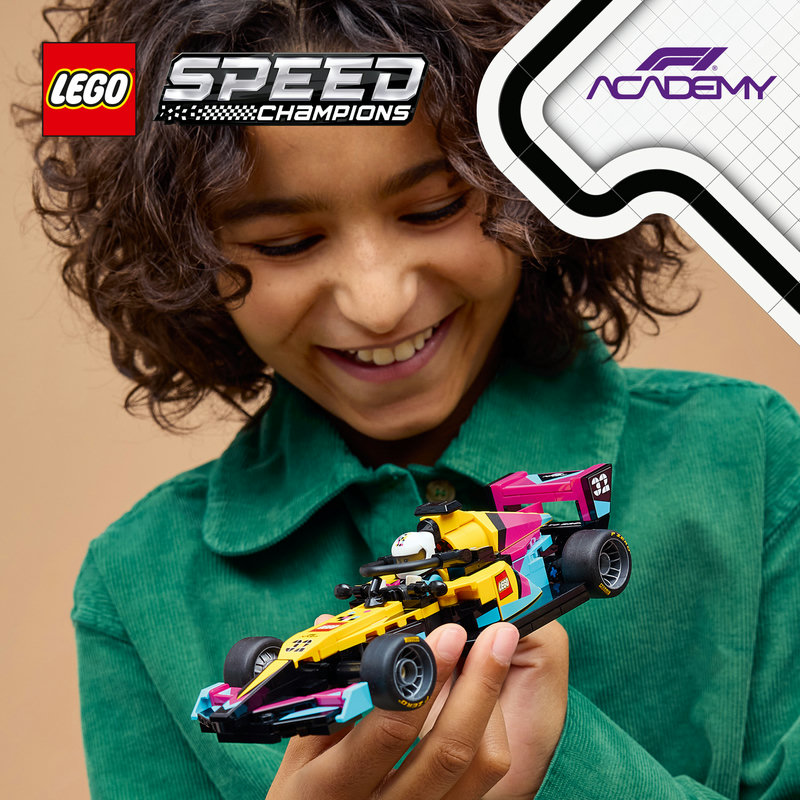 F1 ACADEMY™ LEGO® racewagen bouwset