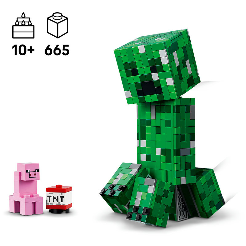 LEGO 21276 Creeper Nahaufnahme des Gesichts