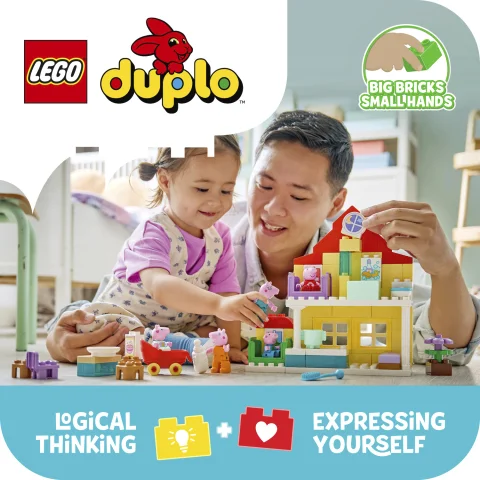 Toddlers build Peppa’s new family home