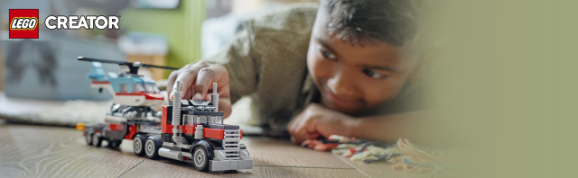 LEGO 31146 Tieflader mit Hubschrauber Produktbild