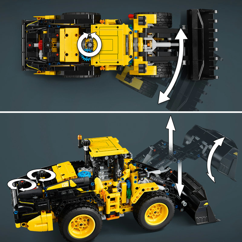 LEGO 42209 Volvo Radlader Schaufel in Aktion