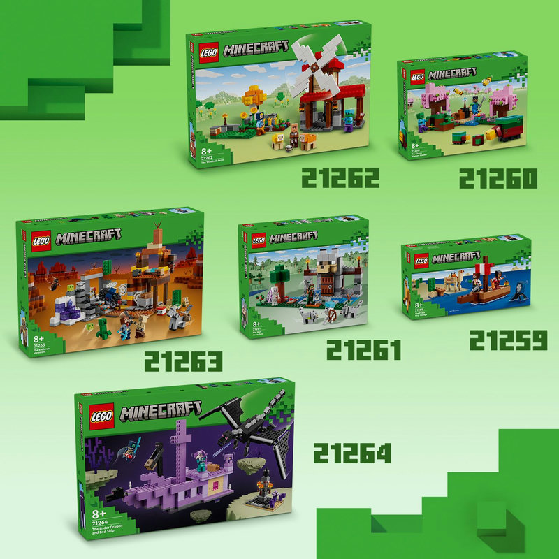 Breid de LEGO® Minecraft® wereld uit