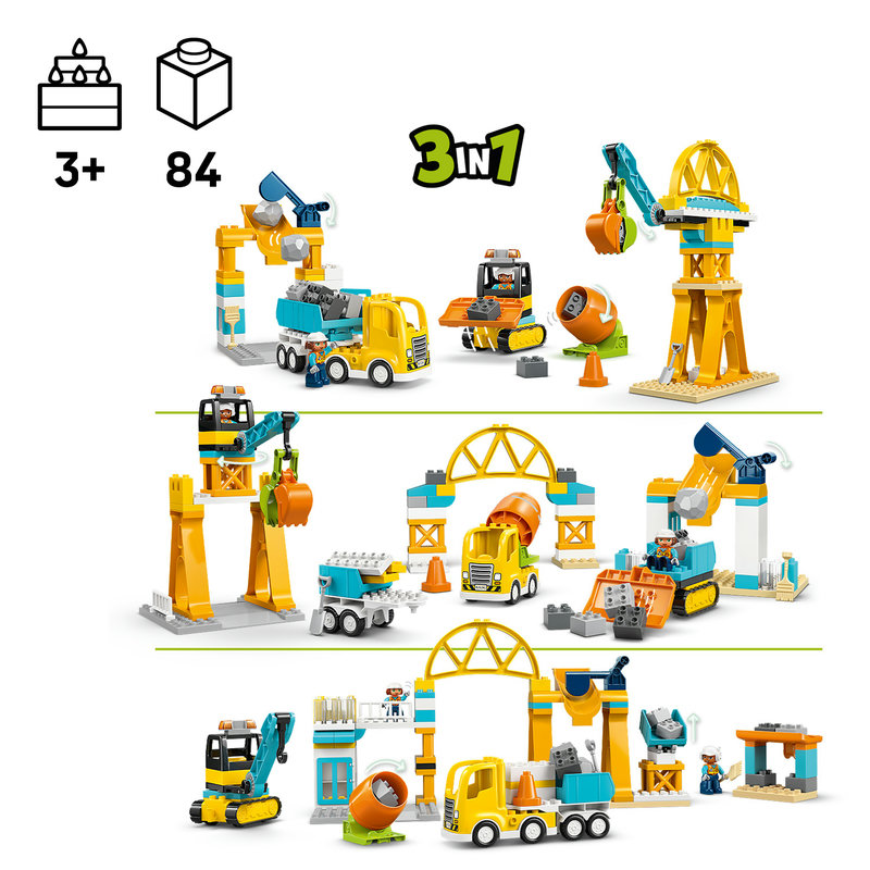 LEGO 10476 DUPLO Baufahrzeuge auf der Baustelle